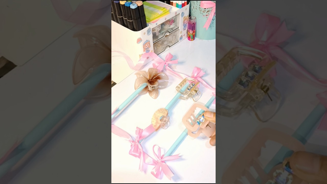 DIY hair clip organizer 🌷✨ 