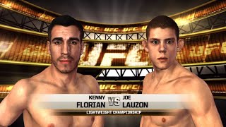 UFC Undisputed 2010 Gameplay Kenny Florian vs Joe Lauzon
