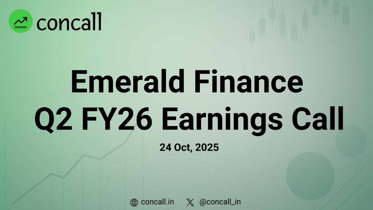 Emerald Finance Q2 FY26 Earnings Conference Call | Concall.in
