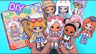 DIY Paper Craft Tutorial | Dolls Dress Up Play Book | Fun crafts for kids
