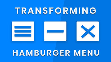 Transforming Hamburger Menu - Animated Toggle Icon Effect | Animated Hamburger Menu | Code4education