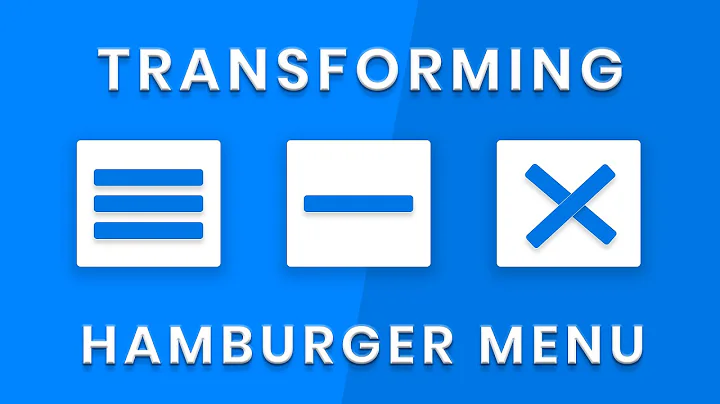 Transforming Hamburger Menu - Animated Toggle Icon Effect | Animated Hamburger Menu | Code4education