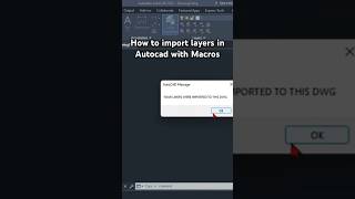 How to import layers in Autocad with Macros