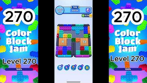 Color Block Jam Level 270 Solution Complete Walkthrough #colorblockjam #puzzlegame #factsnotfiction