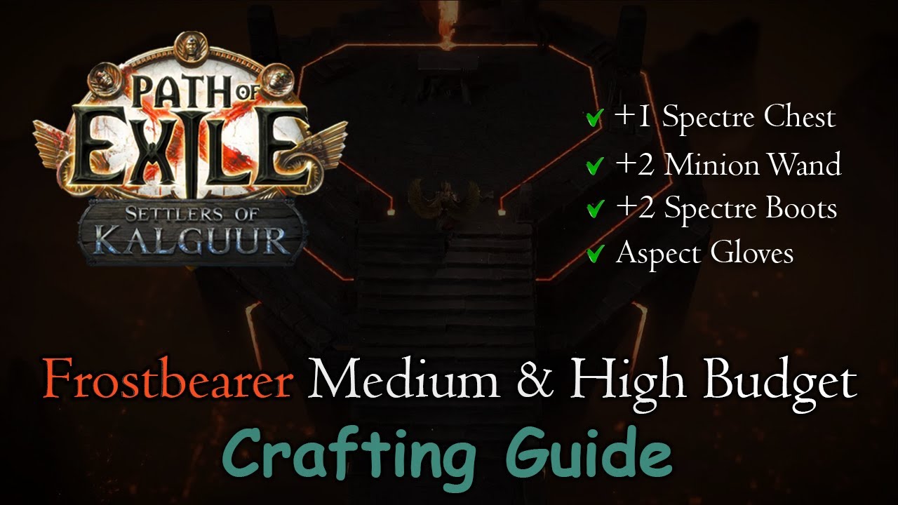 How To Craft Endgame Spectre Gear Path of Exile 3.25 YouTube