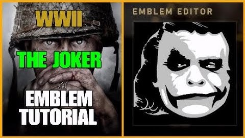 Call of Duty WW2 The Joker (Heath Ledger) Emblem Tutorial
