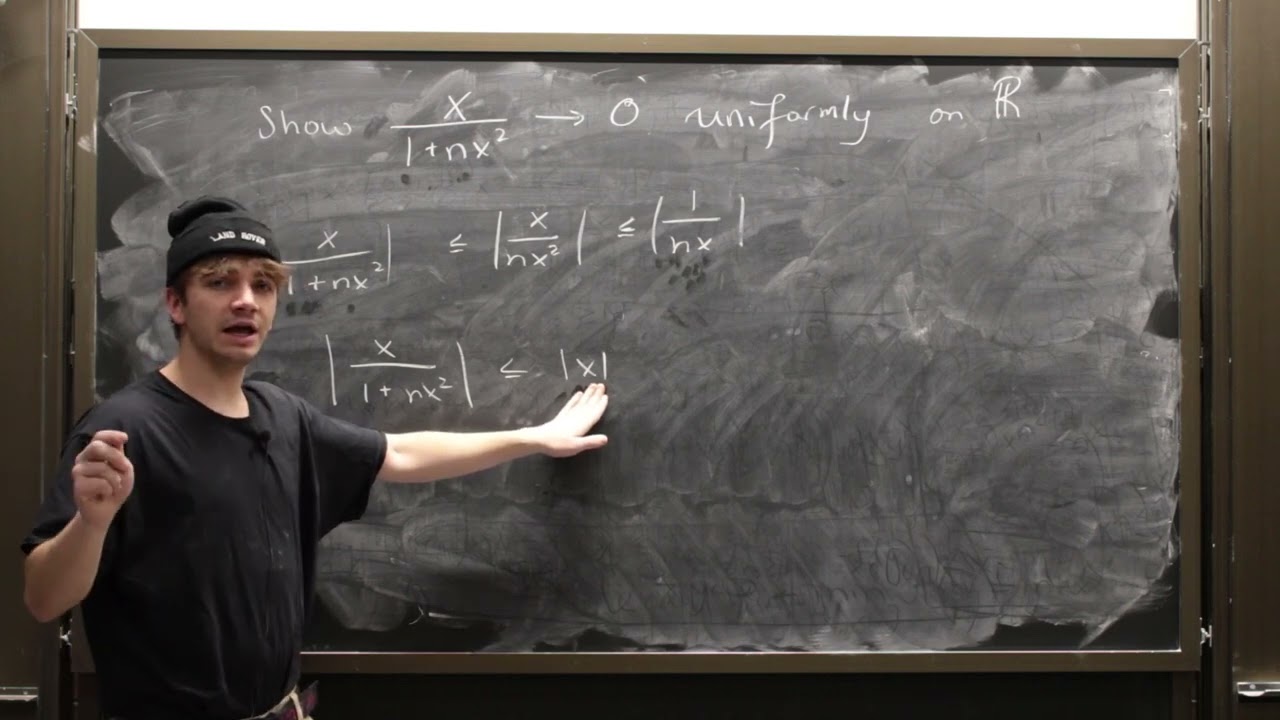 YouTube에서 x/(1+nx)^2 converges uniformly to zero on R (Proof Sketch) 보기 YouTube에서 x/(1+nx)^2 converges uniformly to zero on R (Proof Sketch) 보기