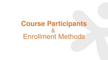 Course Participants and Enrollment Methods | Master Moodle | Lesson 08