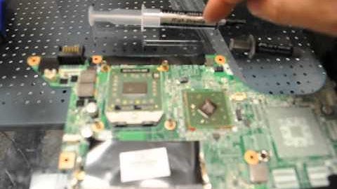 IR BGA reflow of a HP DV9913 AMD laptop with a Nvidia MCP67MV graphics chip to fix a no video issue