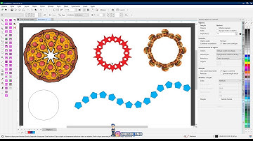 Efeito AJUSTAR OBJETOS ao CAMINHO Corel Draw Tutorial