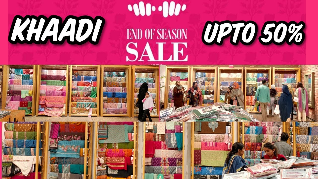 Khaadi Sale 2020 Big End Season Sale upto 50 off UnStitched Fabric