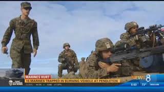 15 Camp Pendleton Marines injured in 2017 after AAV caught fire