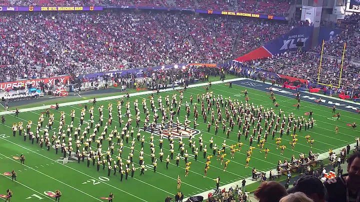 Arizona State University Marching Band at The Superbowl