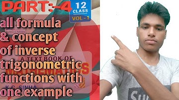 Inverse trigonometric functions,all basic concept,general & principal vallue,k.c Sinha support ncert