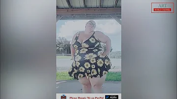 SSBBW lady Dancing | bbw girl | ssbbw big booty dance | cute big girl | ssbbw big booty