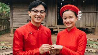 CEO James hand-sewed a velvet WEDDING DRESS - Diep was moved by the humble, sacred gift