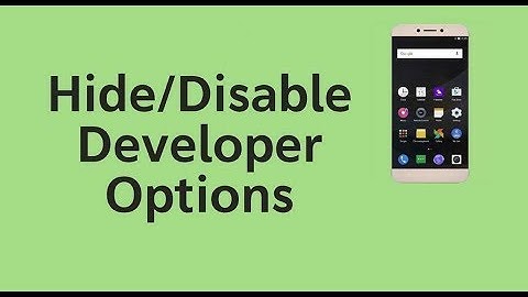 How To Disable Developer Options NOKIA 5