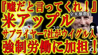 【全米激震！米アップルのサプライヤーがウイグル人強制労働に加担！】『嘘だと言ってくれ！』米アップルのサプライヤー7社がウイグル人強制労働によって生産された部品をアップルに納品していたと米メディアが報道