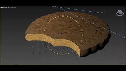 3DSMAX modelling a cookie