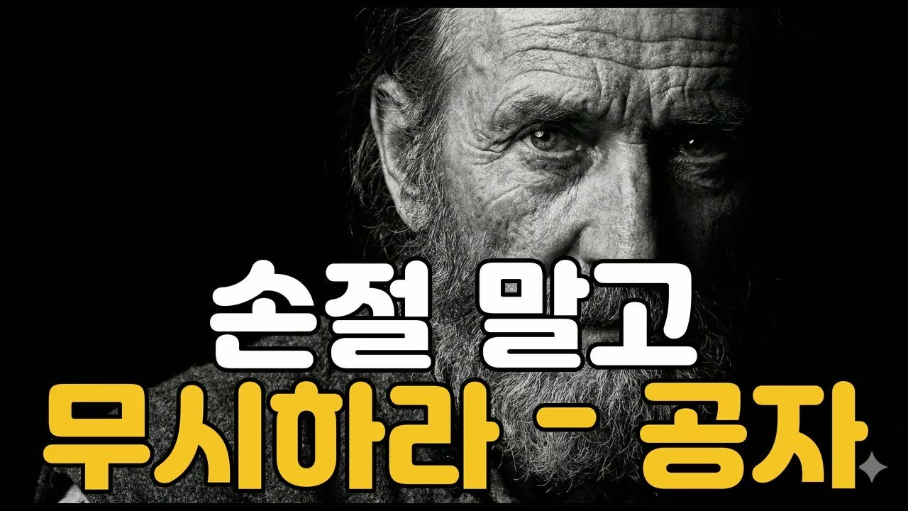 손절 말고무시하라 - 공자