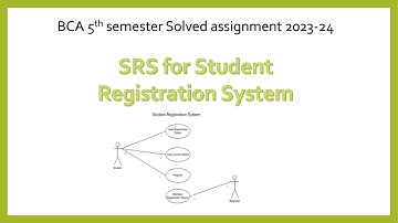 SRS for Student Registration System | BCS 51 Solved Assigment 2023-24