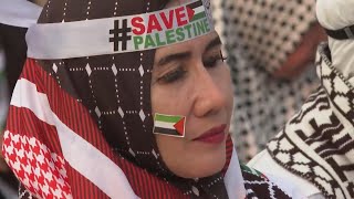 Indonesian pro-Palestinians rally on 6-month anniversary of the war