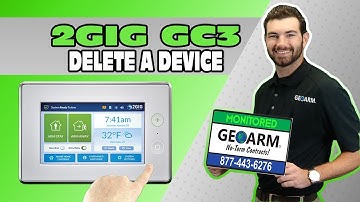 2GIG GC3 - How to Delete a Zone from Programming?