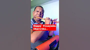 Happy Vinayak chavithi / Flute music / pratham Tula/ Marathi bhajan #shorts #flute