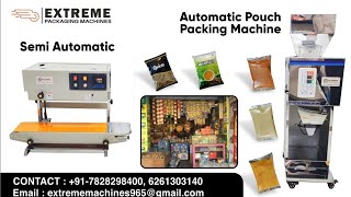 Semi Automatic Pouch Packaging Machine !! Namkeen Sev !! 7828298400