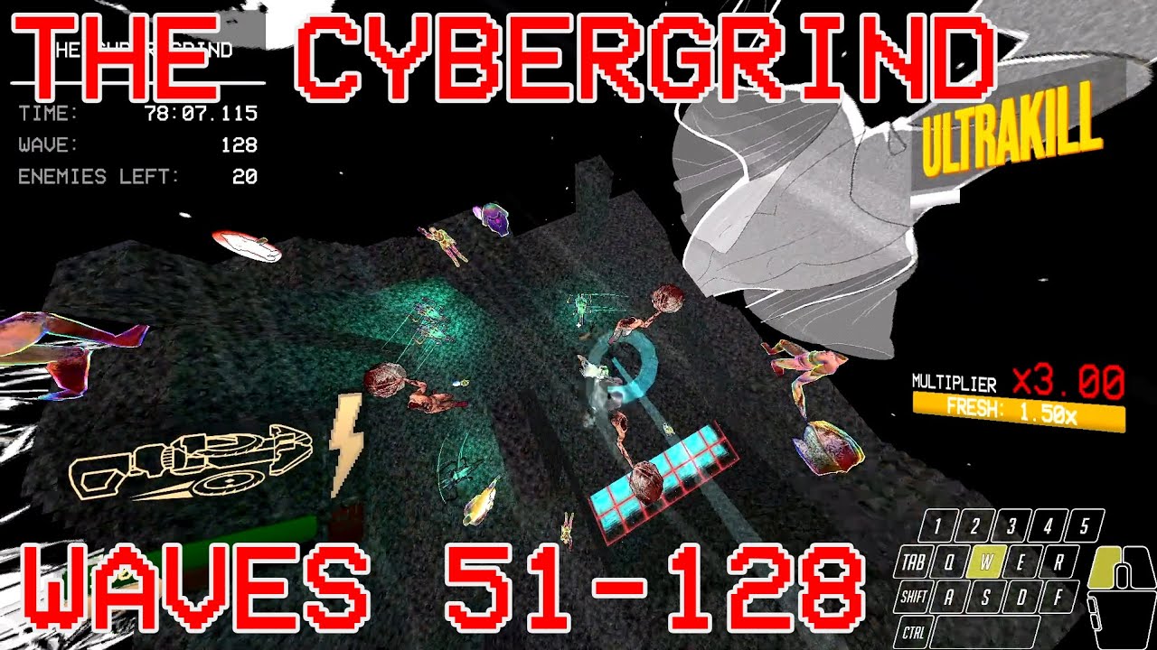 ULTRAKILL | The Cybergrind (Violent) | Waves 51-128 | Patch 14d - YouTube