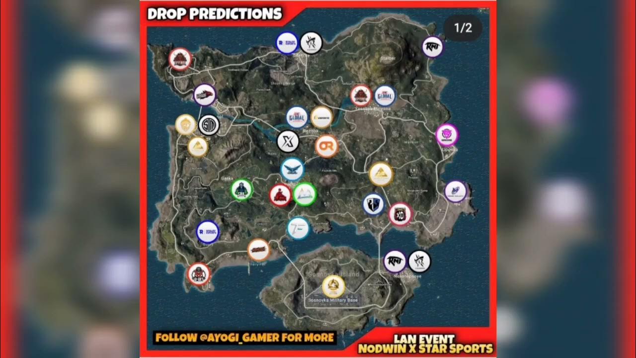 Nodwin Lan Event All teams Drop Location Nodwin Bgmi Master Series