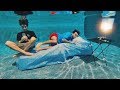 LIVING UNDER WATER FOR 24 HOURS CHALLENGE!