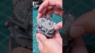 How to assemble the gearbox of a 1/14 JDM-198 ZW370 hydraulic loader? #rc #model