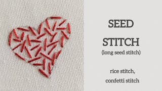 Long Seed Stitch Embroidery Tutorial | Adding Texture to Embroidery
