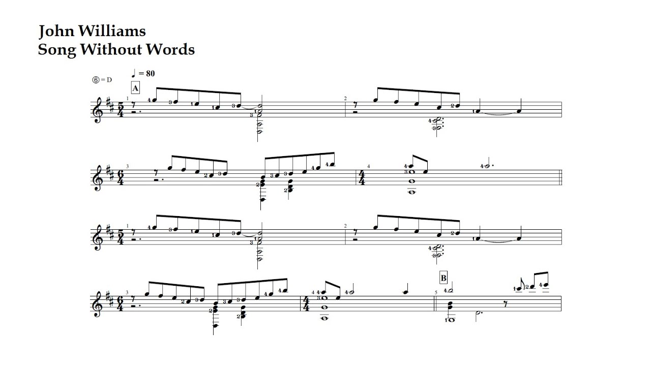 J. C. Williams. Song Without Words