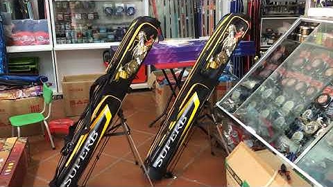 Bao đựng cần câu form cứng, chống thấm nước, có chân chống dài 1,3m 3 ngăn xịn sò Supper