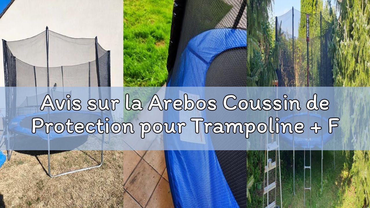 Coussin De Protection AREBOS Pour Trampoline 183 Cm - Rouge - Neuf