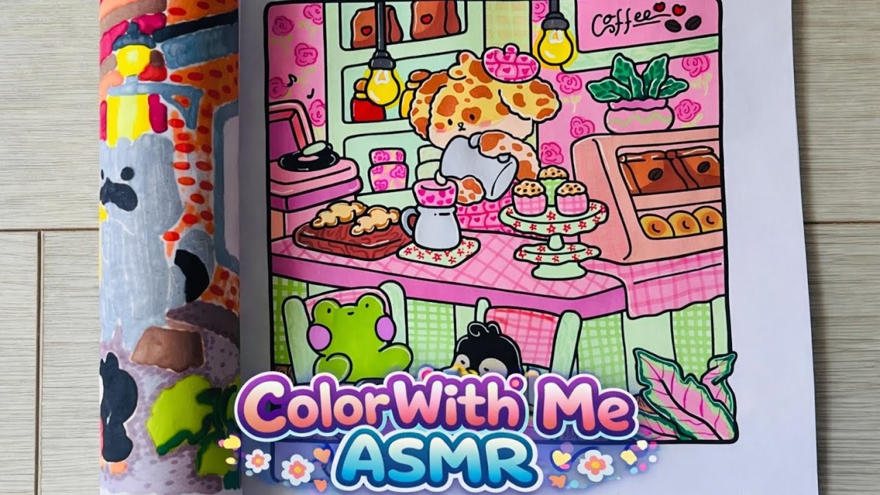 Color With Me ASMR | Fuzzy Workies (Serving Up Sweetness)