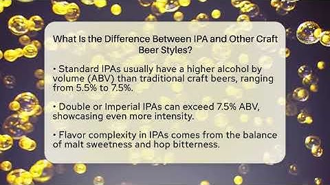 What Is the Difference Between IPA and Other Craft Beer Styles? | The Pint Guy