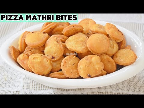 दीवाली के लिए बनाये नए तरीके की पिज़्ज़ा मठरी - Pizza Mathri Bites Recipe - Priya R
