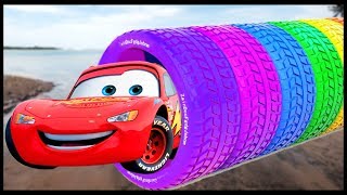 Tayo The Little Bus &amp; Disney Cars 3 | Lightning McQueen With The Magic Tires | Toys For Kids