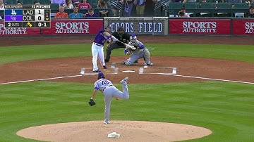 LAD@COL: Dickerson ties it up with single in 1st