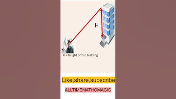 to find height of the building by  trigonometry #mathematics #trigonometry  #shortsvideo #education