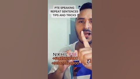 PTE SPEAKING - REPEAT SENTENCES - SPECIAL TIPS AND TRICKS || PTE BY NIKHIL #nikhilpte #ptebynikhil