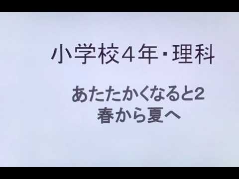 小4理科 あたたかくなると 春から夏へ Youtube 小4理科 あたたかくなると 春から夏へ Youtube