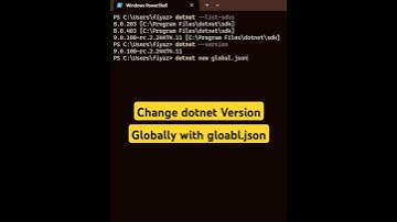 Quick Guide: Change .NET SDK Version via Terminal! #coding #dotnet #version
