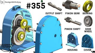 Designing a Reduction Spur Gear Box Made Easy: StepbyStep Tutorial  | design with ajay |