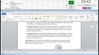 ICDL modules 2 (Word) @NUB
