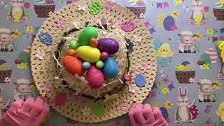EASTER CRAFTS- HOW TO MAKE EASTER BONNET FLOWER DESIGN
