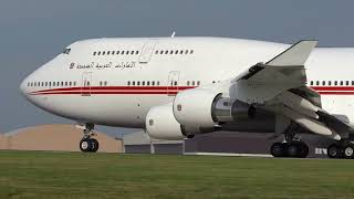 Dubai Air Wing Boeing 747-400 A6-COM Departure from Cleveland Hopkins 